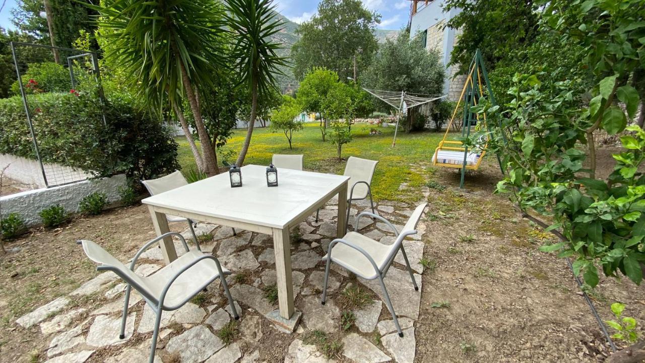 Steinturm Mit Dach-Terrasse Zwischen Fluss, Meer Und Gebirge- Spiti Pirgos Paralia Sergoulas 외부 사진